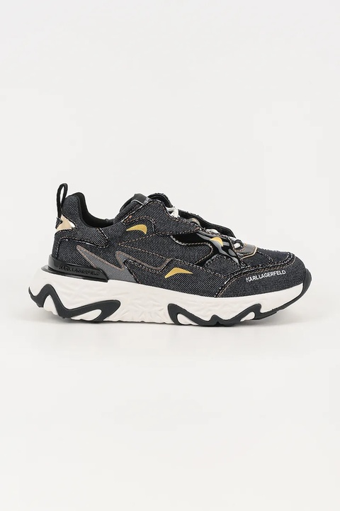 Karl Lagerfeld sneakersy skórzane BLAZE damskie kolor granatowy KL62425D - zdjęcie produktu nr 1