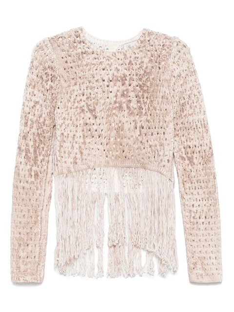 Blumarine open-knit sweater - Neutrals - zdjęcie produktu nr 1