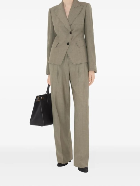 Burberry wool tailored trousers - Green - zdjęcie produktu nr 1
