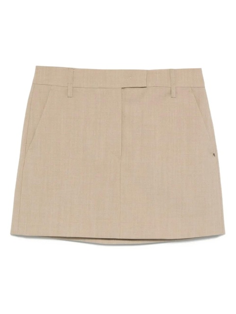 Sportmax wool-blend mini skirt - Neutrals - zdjęcie produktu nr 1