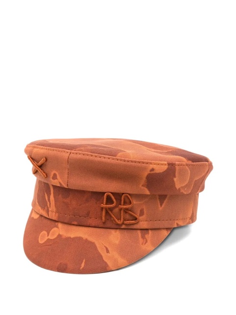 Ruslan Baginskiy Acid Tie Dye Baker Boy cotton hat - Orange - zdjęcie produktu nr 1