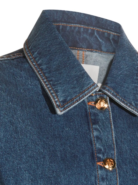 ANINE BING patch-pocket denim jacket - Blue - zdjęcie produktu nr 2