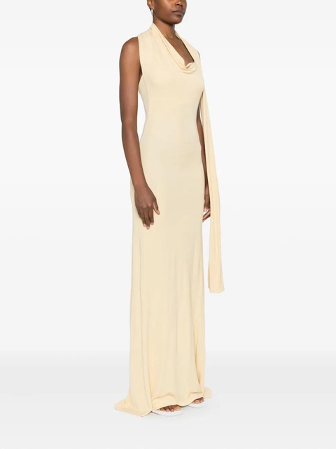 Aya Muse Wisp halterneck draped maxi dress - Yellow - zdjęcie produktu nr 2