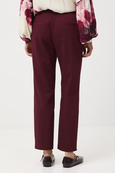 Medicine spodnie damskie kolor bordowy - zdjęcie produktu nr 2