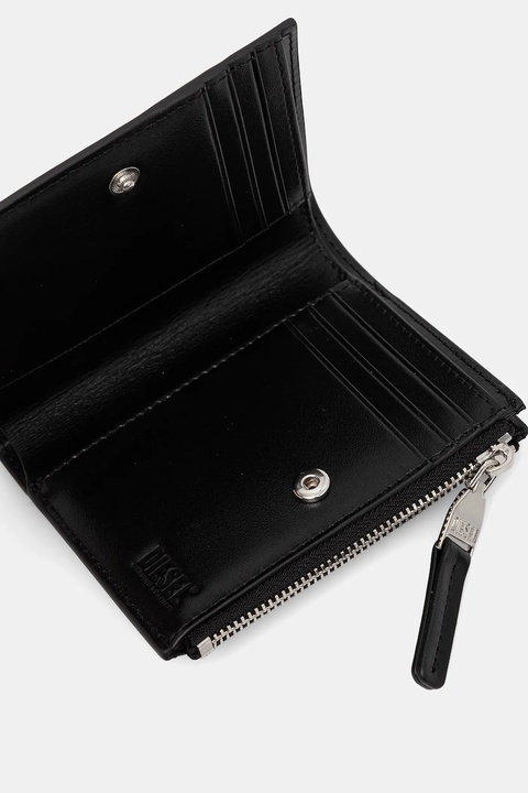 Diesel portfel skórzany 1DR 1DR BI-FOLD ZIP II damski kolor czarny X09888.PR818 - zdjęcie produktu nr 2