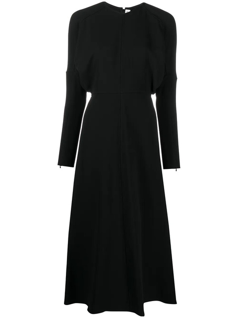 Victoria Beckham dolman-sleeve midi dress - Black - zdjęcie produktu nr 1