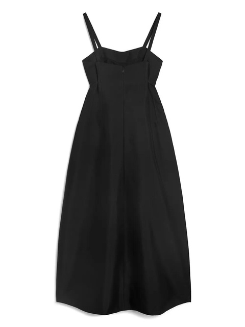 Jil Sander bustier-style midi dress - Black - zdjęcie produktu nr 2