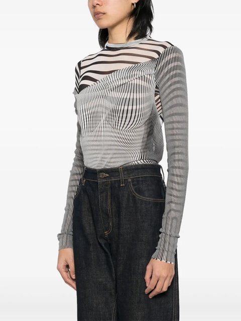 Jean Paul Gaultier The draped body morphing bodysuit - Black - zdjęcie produktu nr 2
