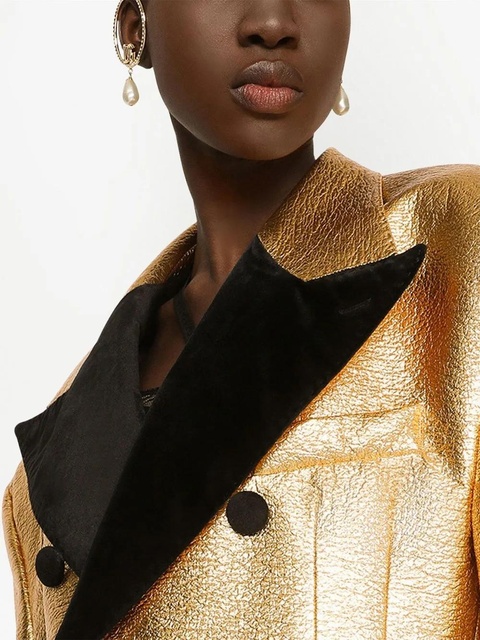 Dolce & Gabbana DG-logo pearl-embellished hoop earrings - Gold - zdjęcie produktu nr 2