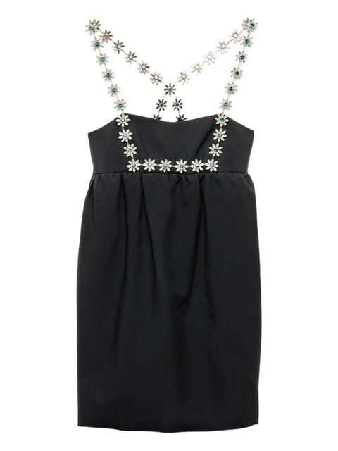 Prada embroidered mini dress - Black - zdjęcie produktu nr 1
