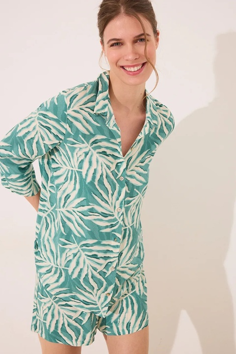 women'secret piżama damska kolor zielony 4859415 - zdjęcie produktu nr 2