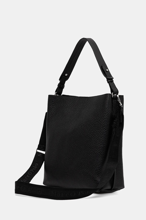 Marc O'Polo torebka skórzana kolor czarny 5000007749 - zdjęcie produktu nr 2