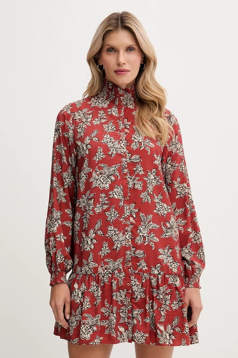 Pepe Jeans sukienka kolor pomarańczowy mini rozkloszowana PL9537693 - zdjęcie produktu nr 1