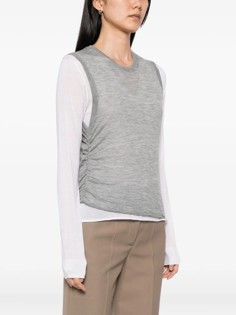 LOEWE cashmere T-shirt - Grey - zdjęcie produktu nr 2