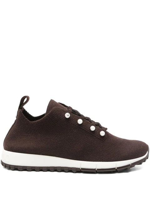 Jimmy Choo Veles knitted sneakers - Brown - zdjęcie produktu nr 1
