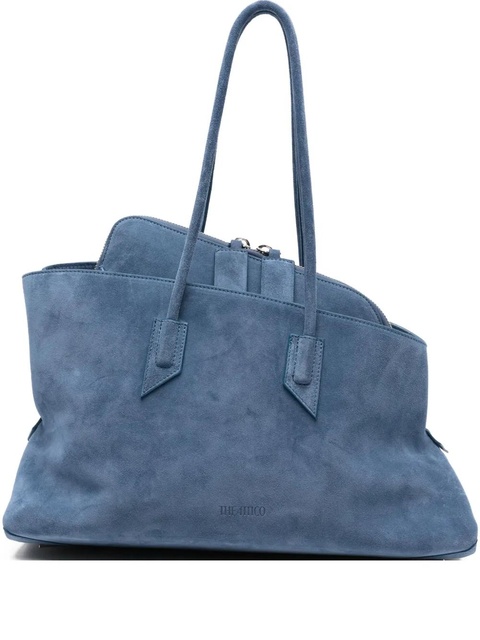 The Attico medium La Passeggiata suede tote bag - Blue - zdjęcie produktu nr 1