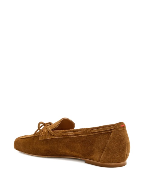 Aeyde Jasper bow-detail suede loafers - Brown - zdjęcie produktu nr 2