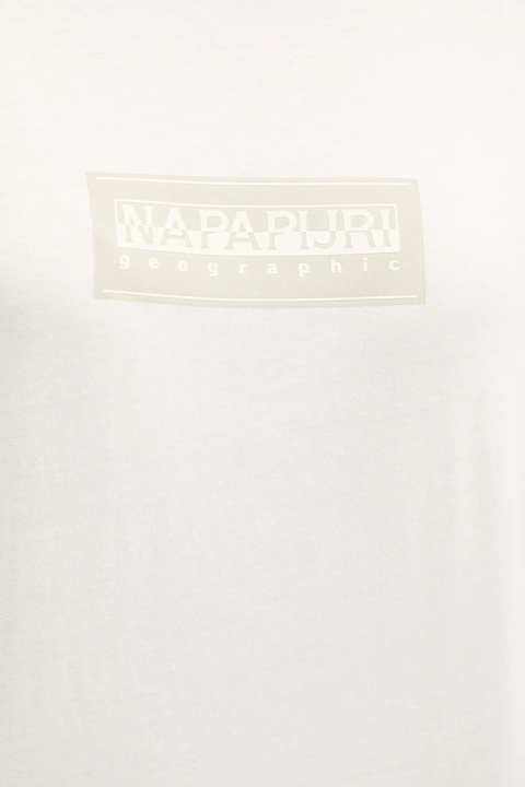 Napapijri t-shirt bawełniany S-Box damski kolor beżowy NP0A4IP12061 - zdjęcie produktu nr 1