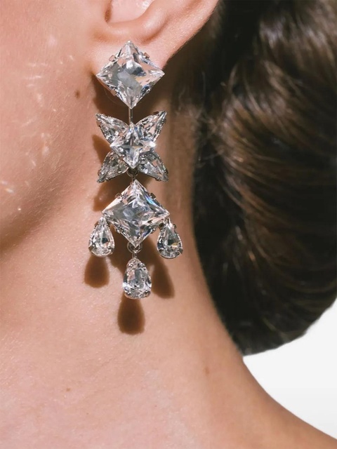 Jennifer Behr Raina crystal earrings - Silver - zdjęcie produktu nr 1