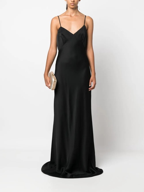 Max Mara satin slip maxi dress - Black - zdjęcie produktu nr 2