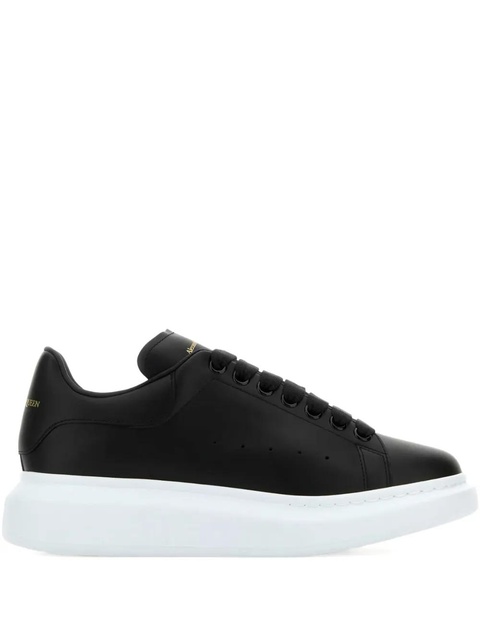 Alexander McQueen Oversized leather sneakers - Black - zdjęcie produktu nr 1