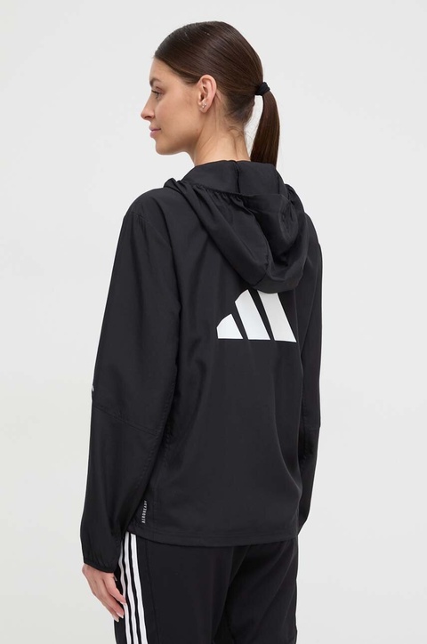 adidas Performance kurtka do biegania Run It kolor czarny przejściowa IL7223 - zdjęcie produktu nr 2