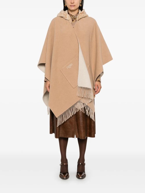 FENDI hooded cape - Neutrals - zdjęcie produktu nr 2