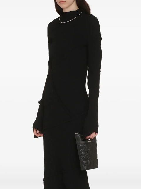 Balenciaga Spiral ribbed-knit maxi dress - Black - zdjęcie produktu nr 2