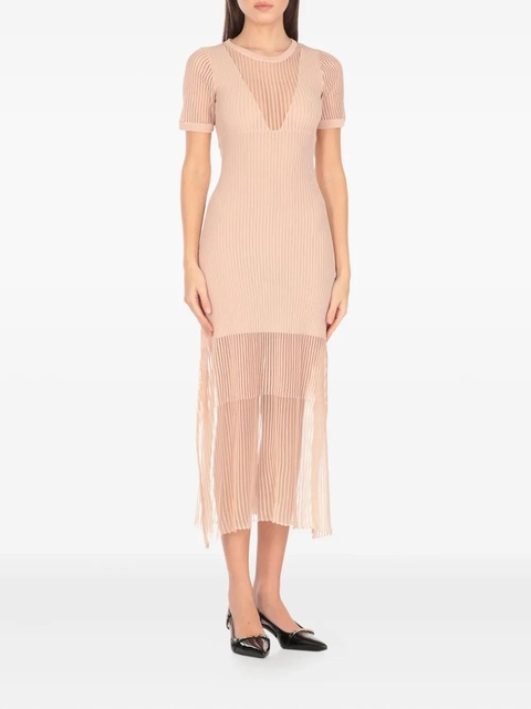 PINKO rib-knit pleated midi dress - zdjęcie produktu nr 2