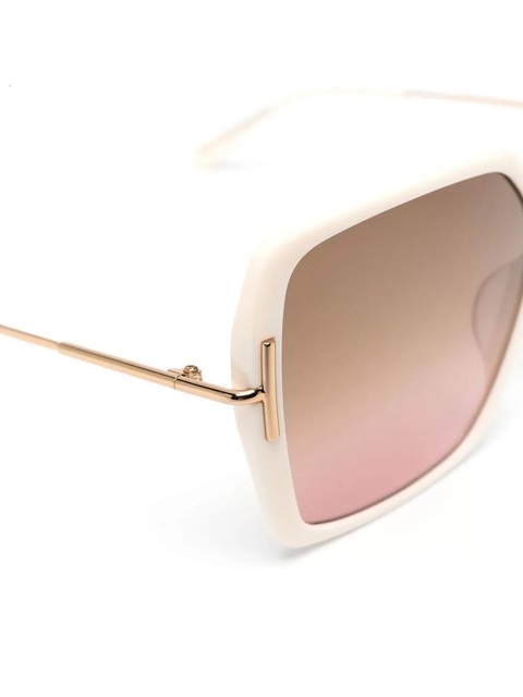 TOM FORD Eyewear square-shaped gradient lenses sunglasses - Neutrals - zdjęcie produktu nr 2