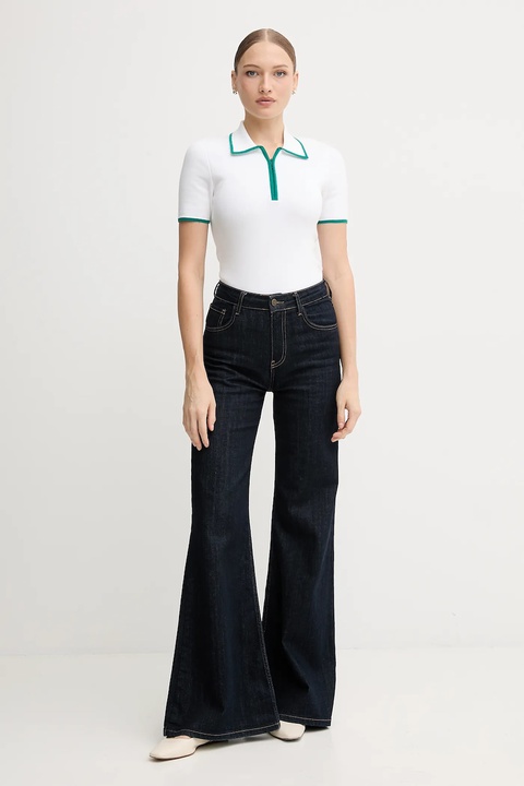 Calvin Klein Jeans polo damski kolor biały LV044D304G - zdjęcie produktu nr 2