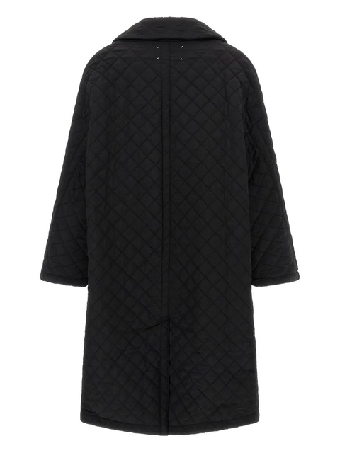Maison Margiela single-breasted quilted coat - Black - zdjęcie produktu nr 2