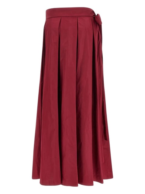 PINKO Cavallinaì pleated maxi skirt - Red - zdjęcie produktu nr 2