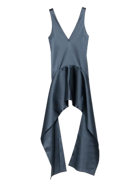 JW Anderson V-neck draped-hem dress - Blue - zdjęcie produktu nr 2