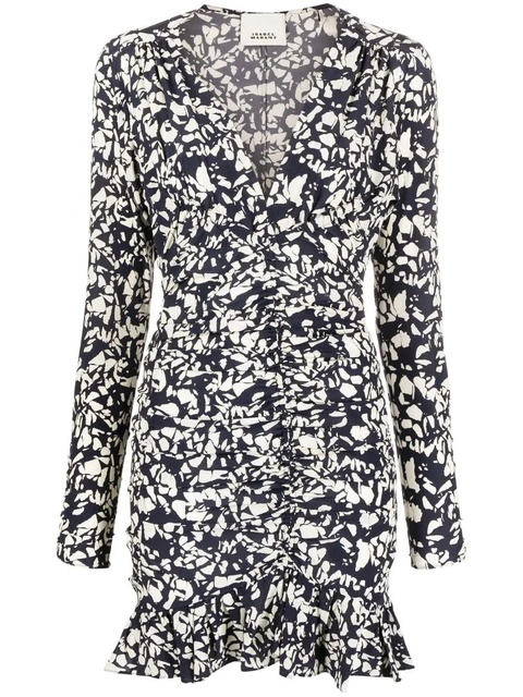 ISABEL MARANT Lara floral-print mini dress - Black - zdjęcie produktu nr 1