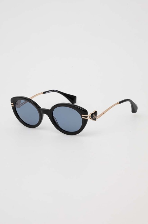 Vivienne Westwood okulary przeciwsłoneczne damskie kolor czarny VW506000153 - zdjęcie produktu nr 2