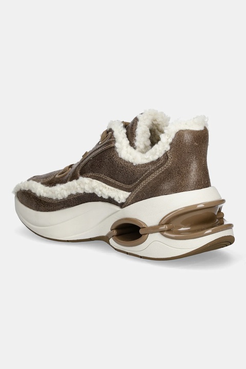 MICHAEL Michael Kors sneakersy skórzane Toni damskie kolor brązowy 43F5TRFS3L.297 - zdjęcie produktu nr 2