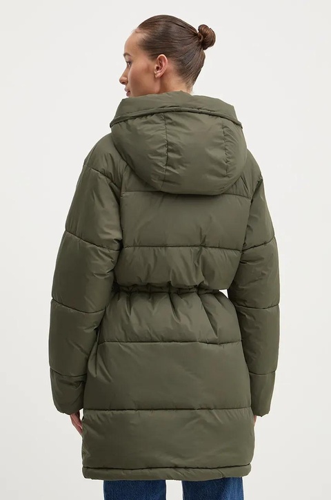 Tommy Jeans kurtka damska kolor zielony zimowa DW0DW18842 - zdjęcie produktu nr 2