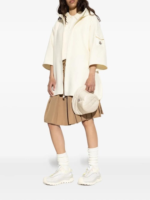 Moncler zip-up hooded cape - Neutrals - zdjęcie produktu nr 2