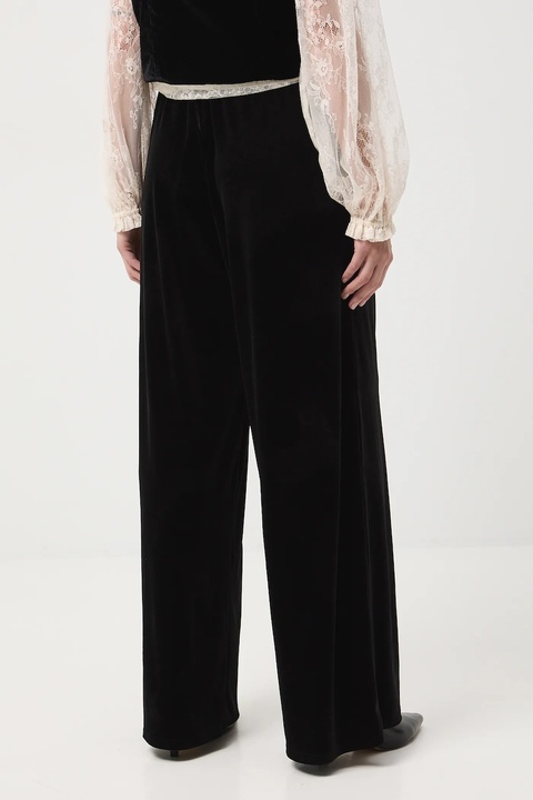 Medicine spodnie damskie kolor czarny szerokie medium waist - zdjęcie produktu nr 2