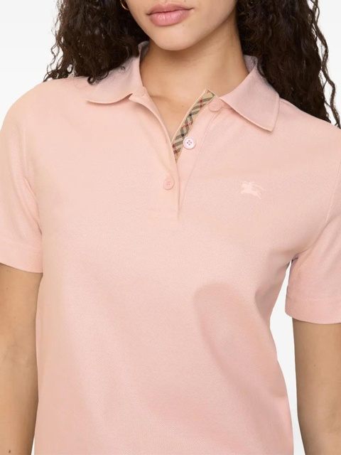 Burberry check taping equestrian knight polo shirt - Pink - zdjęcie produktu nr 2