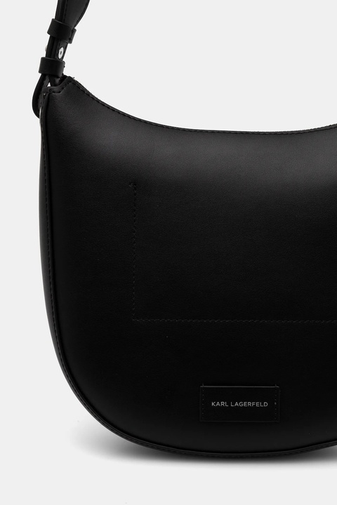 Karl Lagerfeld torebka skórzana kolor czarny A1W30026 - zdjęcie produktu nr 2