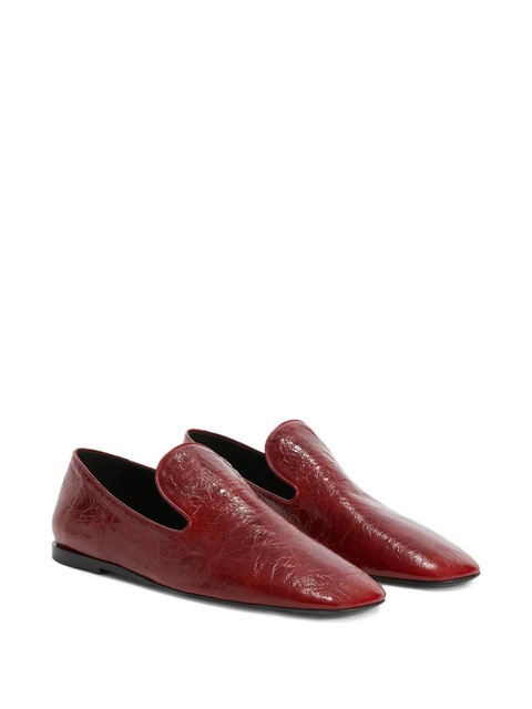 Jil Sander leather loafers - Red - zdjęcie produktu nr 2