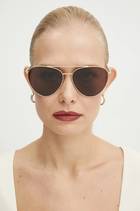 Jimmy Choo okulary przeciwsłoneczne damskie kolor złoty 0JC4002B - zdjęcie produktu nr 1