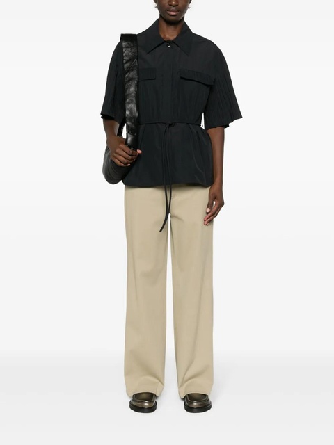Nanushka Josine twill cotton trousers - Neutrals - zdjęcie produktu nr 1