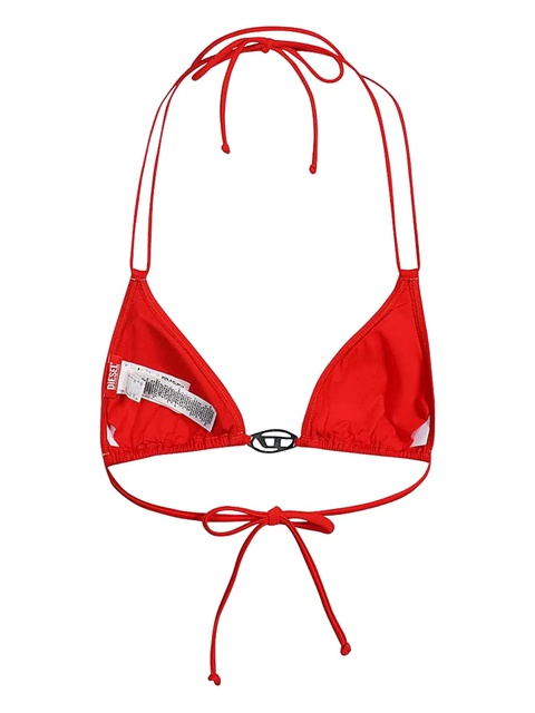 Diesel logo-plaque triangle bikini top - Red - zdjęcie produktu nr 2
