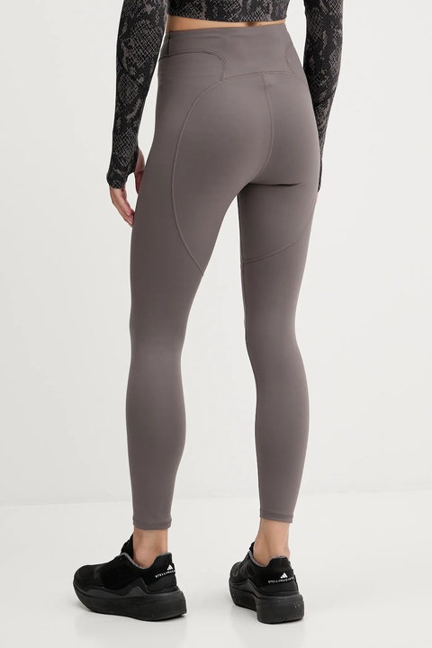 adidas by Stella McCartney legginsy treningowe TruePurpose damskie kolor brązowy gładkie JM1400 - zdjęcie produktu nr 2