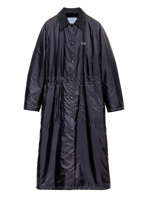 Prada raglan-sleeve patch-pocket coat - Blue - zdjęcie produktu nr 1