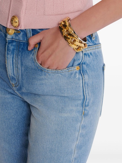 Balmain chain-embellished cuff bracelet - Silver - zdjęcie produktu nr 2