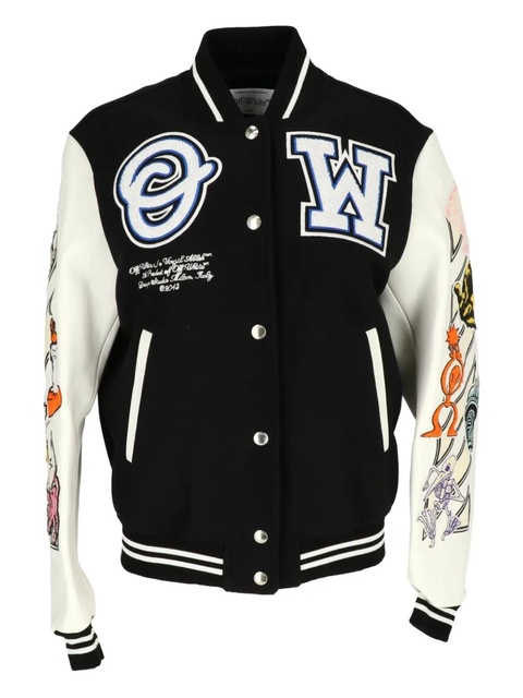 Off-White long-sleeve bomber jacket - Black - zdjęcie produktu nr 1